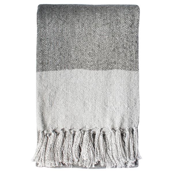 Hytti Tonal Mohair Throw - Slate Silver